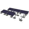 Aluminum ballast structure horizontally arranged photovoltaic modules