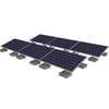 Aluminum ballast structure horizontally arranged photovoltaic modules