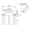 Aluminum mounting rail SMA70/033