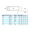 Aluminum slipper 95mm² insulated with copper clamping head M12 hole with contact paste inside and gray membrane for identification