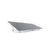 Aluminum structure for ground 2 x 8 modules vertically for larger photovoltaic modules