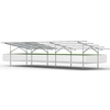 Aluminum structure for ground 4 x 8 modules horizontal photovoltaics