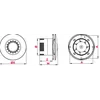 Ανεμιστήρας οροφής Awenta Astro WXA100T Fi 100mm