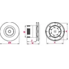 Ανεμιστήρας οροφής Awenta Orbit WXO125H Fi 125mm