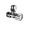 Angle control valve HAW842 3/8" chrome plated - Comfortable and short