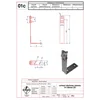 Angled roof mount for lightning protection H -130mm. ZS