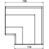 Angolo piatto, tipo sovrapposto GK-FH53100RW