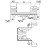 Angular reduction RKJ200H60, sheet thickness 1,00 mm E90