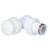 Angular thermostatic radiator valve IRIS DN15 white