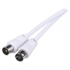 Antenna coaxial cable shielded 15m - straight forks