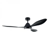 ANTIBES ceiling fan with light 18W Black