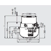 Αντλιοστάσιο Aqualift S Compact Mono για εγκατάσταση με κάλυμμα για πλήρωση με πλακάκια Kessel 280500X