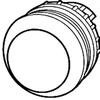 Antrieb M22-D-Y gelber flacher Knopf mit Federrückstellung