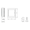 Aparamenta de superficie 24 modular (2x12) IP40 Viko Panasonic puerta blanca