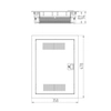 Aparamenta MT ONNLINE MULTIMEDIA 2x12 modular IP30 puerta de metal (24 modular)