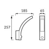 Aplică de exterior cu senzor de mișcare SONET LED S 10W WHITE NW