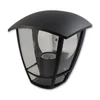 Aplique de exterior Lantern para pared negra E27 max 60W 195x180mm IP44