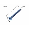 Apparatenschroef voor elektrische installatiedozen, lengte 40mm, doos 50 stuks.W40