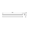 Apparecchio LED Ledinaire BN021C 1200mm 20W 4000K 1186lmLED20S/840 IP20