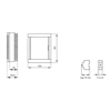 Appareillage de commutation en saillie 16 modulaire (2x8) IP40 Porte transparente Viko Panasonic