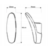 APPENDIABITI PER MOBILI MODERNI 63X22X34MM RASO