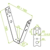 Appendiabiti trapezoidale WT180M6