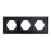 APPIO Тройна стъклена рамка за чекмеджета - черна
