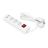 APPIO Удължителен кабел 3m - 2x USB + 3 x гнездо 230V - Бял