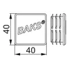 Apsauginis dangtelis aliuminio profiliui NOWPAL40x40SR 890404