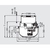 Aqualift S Compact Mono inbyggd pumpstation med svart Kessel lock 280500S