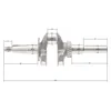 arbore cotit al scarificatorului Cedrus WR01 15310-E030050-00000