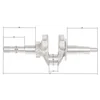 Arbore cotit Loncin LC50ZB60-4.5Q LC168F-2 PIESA ORIGINALA