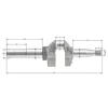 Arbore cotit Seria B&S 675 supapă în cap 104M02 modele noi PIESA ORIGINALA 595241