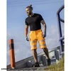 ARDON SIGNAL+ - warning work shorts, fitted cut, durable twill fabric resistant to stretching and tearing, elastic waistband, 4 practical pockets - 2 colours - 44-66.