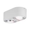 Argun Ceiling light, dimmable, LED 2x4.8W Matte White / Brushed Aluminum