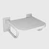 Asiento de ducha, elevable, blanco Ergoplus