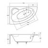 Asymetrická vaňa Besco Natalia 150x100 vľavo - NAVYŠE ZĽAVA 5% NA KÓD BESCO5
