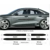 Audi A3 Sedan 2021+ Tiras de puertas laterales NEGRAS