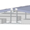 Aukštas laikiklis ant stogo, membrana, balasto konstrukcija, neinvazinis