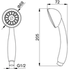 Auricular 1-Funkcyjna cromo SIMPLE