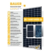 Aurinkosähkömoduuli BAUER SOLAR 550W LASI - LASI BIFACIAL MUSTA RUNKO