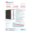 Aurinkosähkömoduuli PV-paneeli 450Wp Trina Vertex S+ TSM-450-NEG9R.28 N-tyypin musta kehys musta kehys