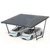Autokatos aurinkosähköpaneeleilla – malli 02 (2 paikkaa)