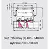 Automatyczny zawór przeciwzalewowy KESSEL Staufix FKA z pokrywą do wypełnienia płytkami DN100 84100X