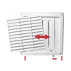 Awenta Style brown ventilation grille T43BR 140x140mm