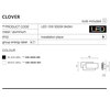 Azzardo kinkiet LED Clover SQ 12W 840lm 3000K biały AZ2199
