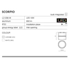 Azzardo plafon techniczny LED Scorpio 1W 850lm biały AZ1618