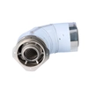 Concentric air-flue elbow 87° DN80/125 with mounting flange