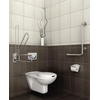 Wall-hung WC. Bathroom length available 70 cm