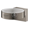 Grohe Selection - Glass / soap dish holder, brushed Hard Graphite, 41027AL0